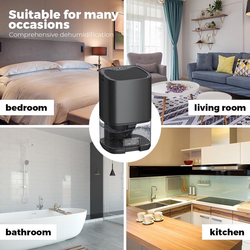 Smart Quiet Dehumidifier For Bedroom With Air Purifier And 7 Color Night Light 8