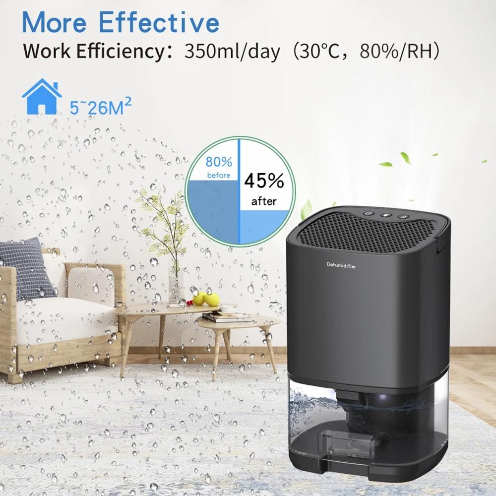 Smart Quiet Dehumidifier For Bedroom With Air Purifier And 7 Color Night Light 3