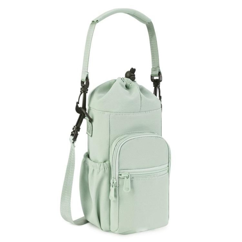 40oz Insulated Water Bottle Holder Crossbody Sling Bag With Strap Storage Pockets 8