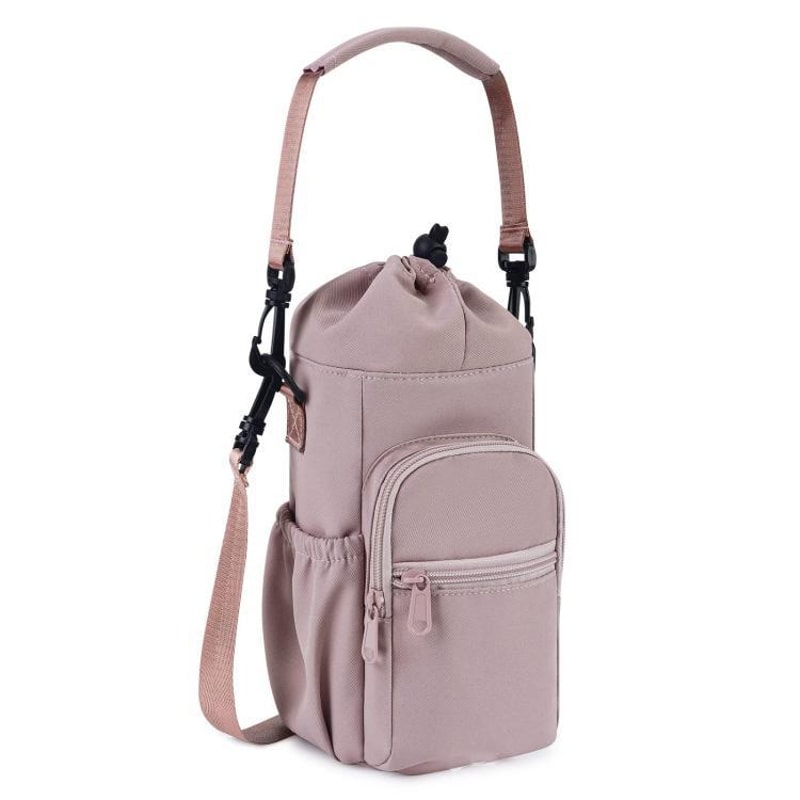 40oz Insulated Water Bottle Holder Crossbody Sling Bag With Strap Storage Pockets 7