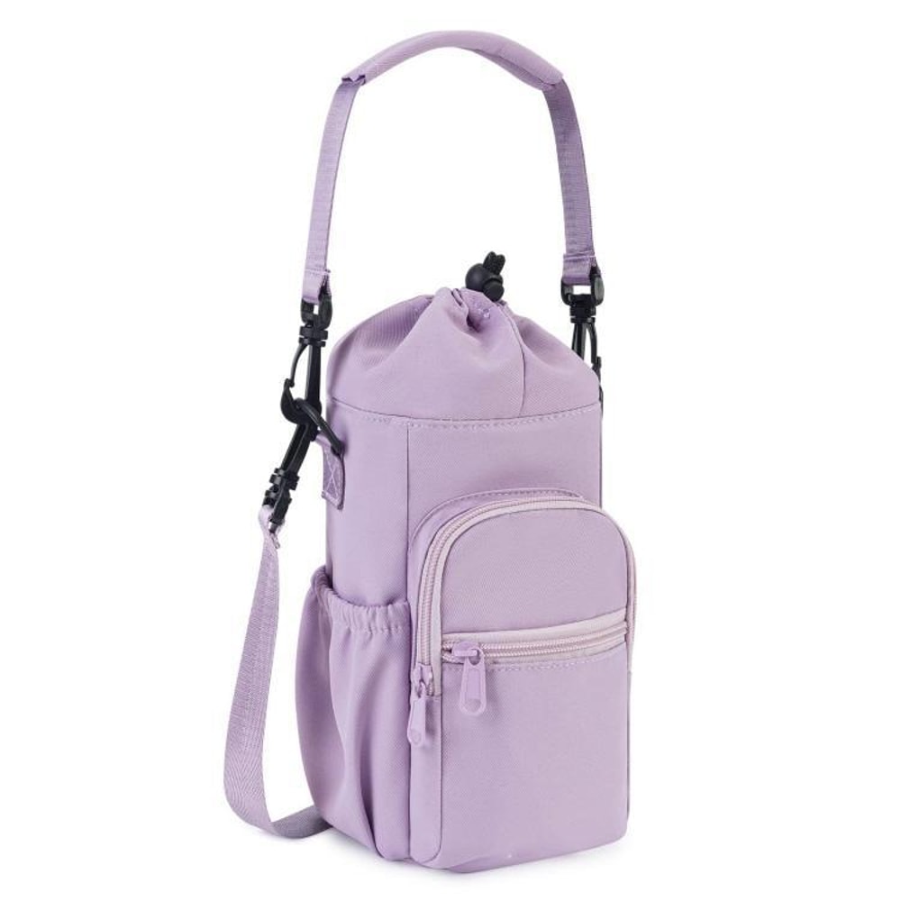 40oz Insulated Water Bottle Holder Crossbody Sling Bag With Strap Storage Pockets 9