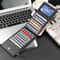 Slim Leather Long Wallet With 16 Card Slots And Zipper Coin Pocket 5