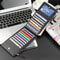 Slim Leather Long Wallet With 16 Card Slots And Zipper Coin Pocket 5