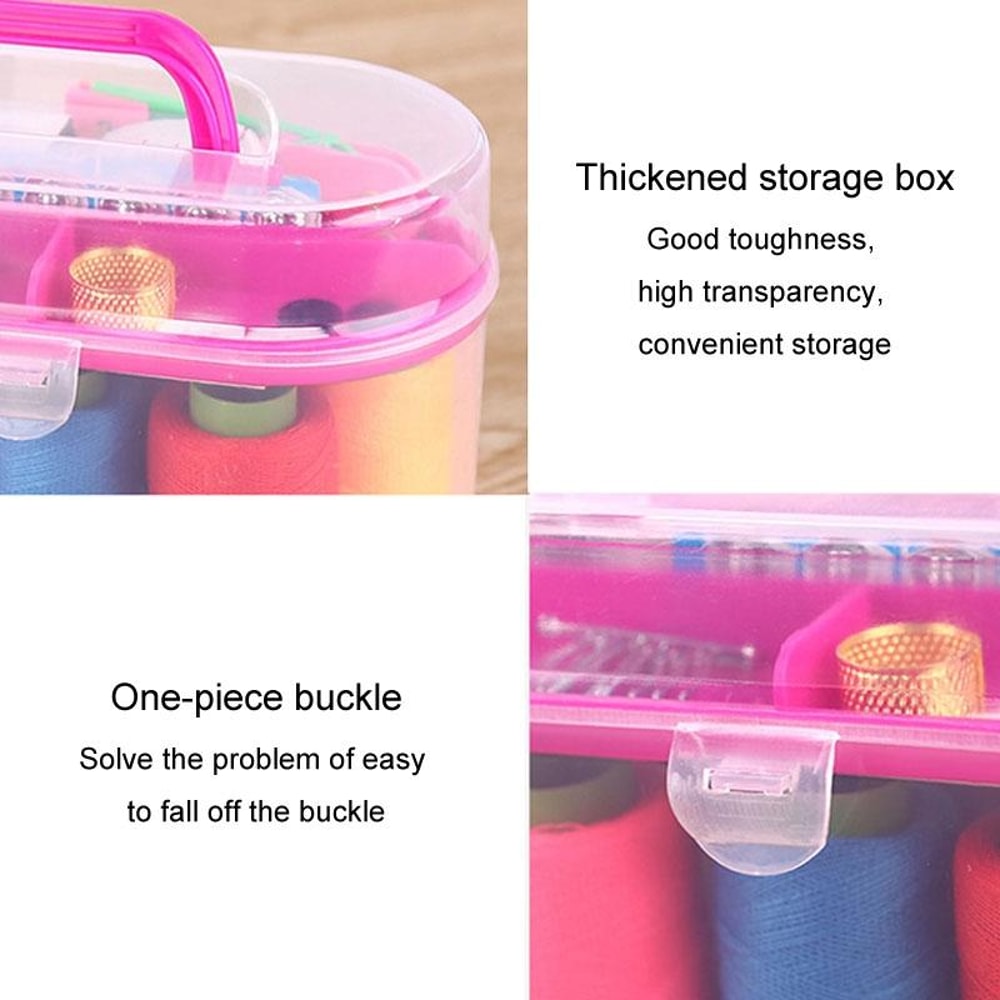 Portable Sewing Kit with Needle & Thread Set for Home, Travel, and Quick Clothing Repairs