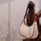 Elegant Crescent Shoulder Bag For Women Adjustable PU Leather Underarm Purse 3