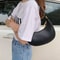 Elegant Crescent Shoulder Bag For Women Adjustable PU Leather Underarm Purse 2