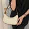 Elegant Crescent Shoulder Bag For Women Adjustable PU Leather Underarm Purse 1