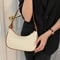 Elegant Crescent Shoulder Bag For Women Adjustable PU Leather Underarm Purse 1