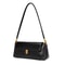 Vintage Lock Buckle Baguette Shoulder Bag For Women Stylish PU Leather Underarm Purse 8
