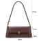 Vintage Lock Buckle Baguette Shoulder Bag For Women Stylish PU Leather Underarm Purse 3