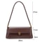 Vintage Lock Buckle Baguette Shoulder Bag For Women Stylish PU Leather Underarm Purse 3