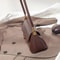 Vintage Lock Buckle Baguette Shoulder Bag For Women Stylish PU Leather Underarm Purse 5