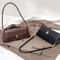 Vintage Lock Buckle Baguette Shoulder Bag For Women Stylish PU Leather Underarm Purse 6