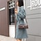 Vintage Lock Buckle Baguette Shoulder Bag For Women Stylish PU Leather Underarm Purse 2