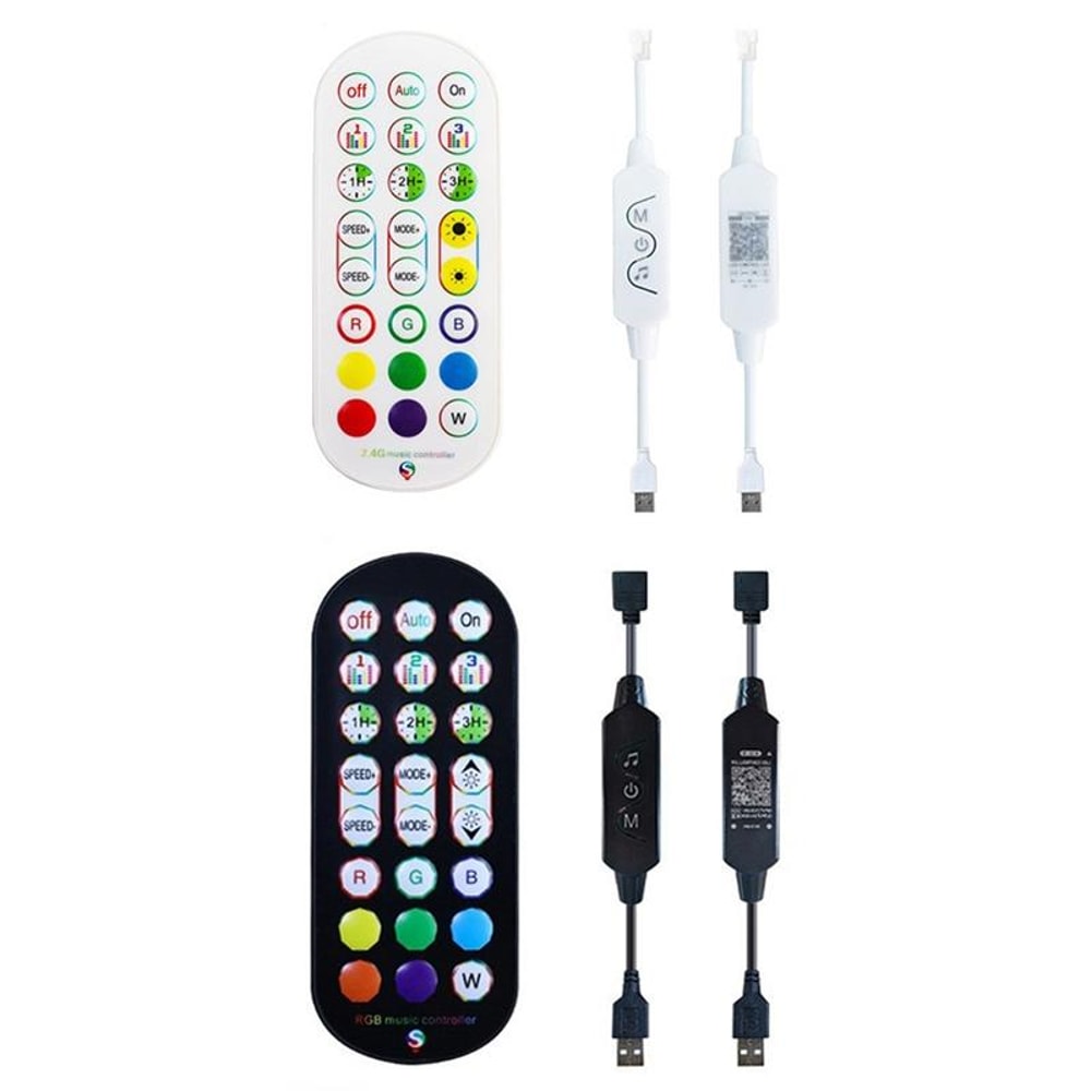 Smart 24Key LED Strip Controller With 24G RF Remote For RGB Running Water Lights 1