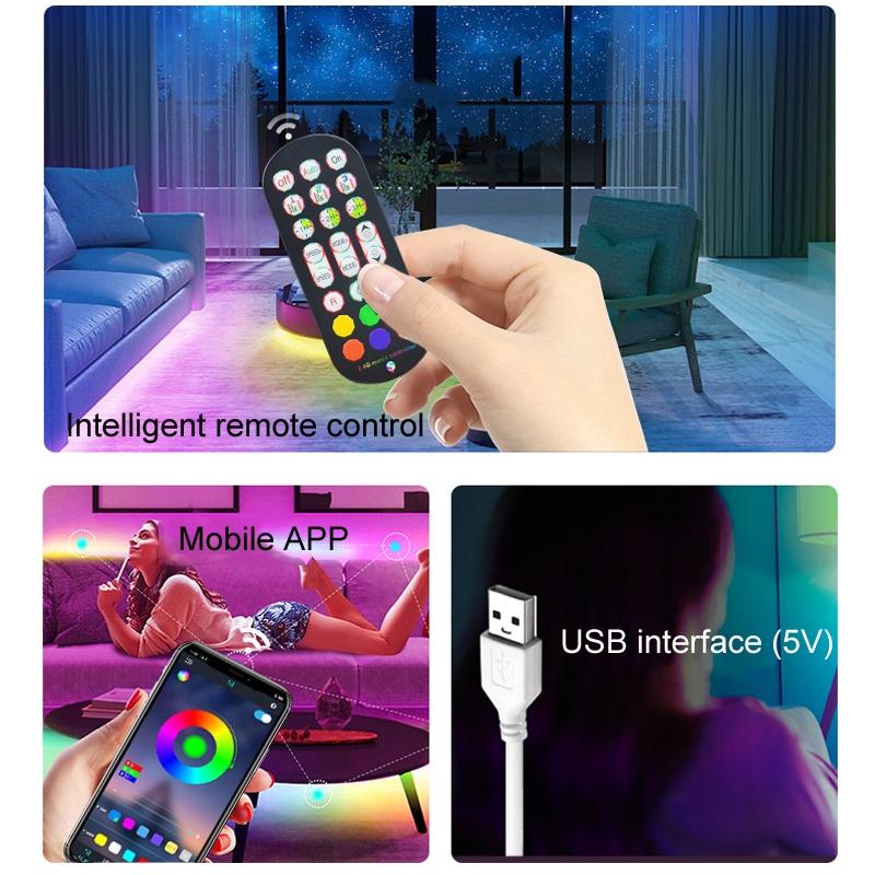 Smart 24Key LED Strip Controller With 24G RF Remote For RGB Running Water Lights 5