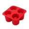 4-Cavity Silicone Ice Cube Mold for Whiskey, Cocktails & Creative DIY Treats