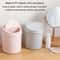 Cute Mini Desktop Trash Can With Flip Lid For Dorm Room Office Desk Vanity Storage 6