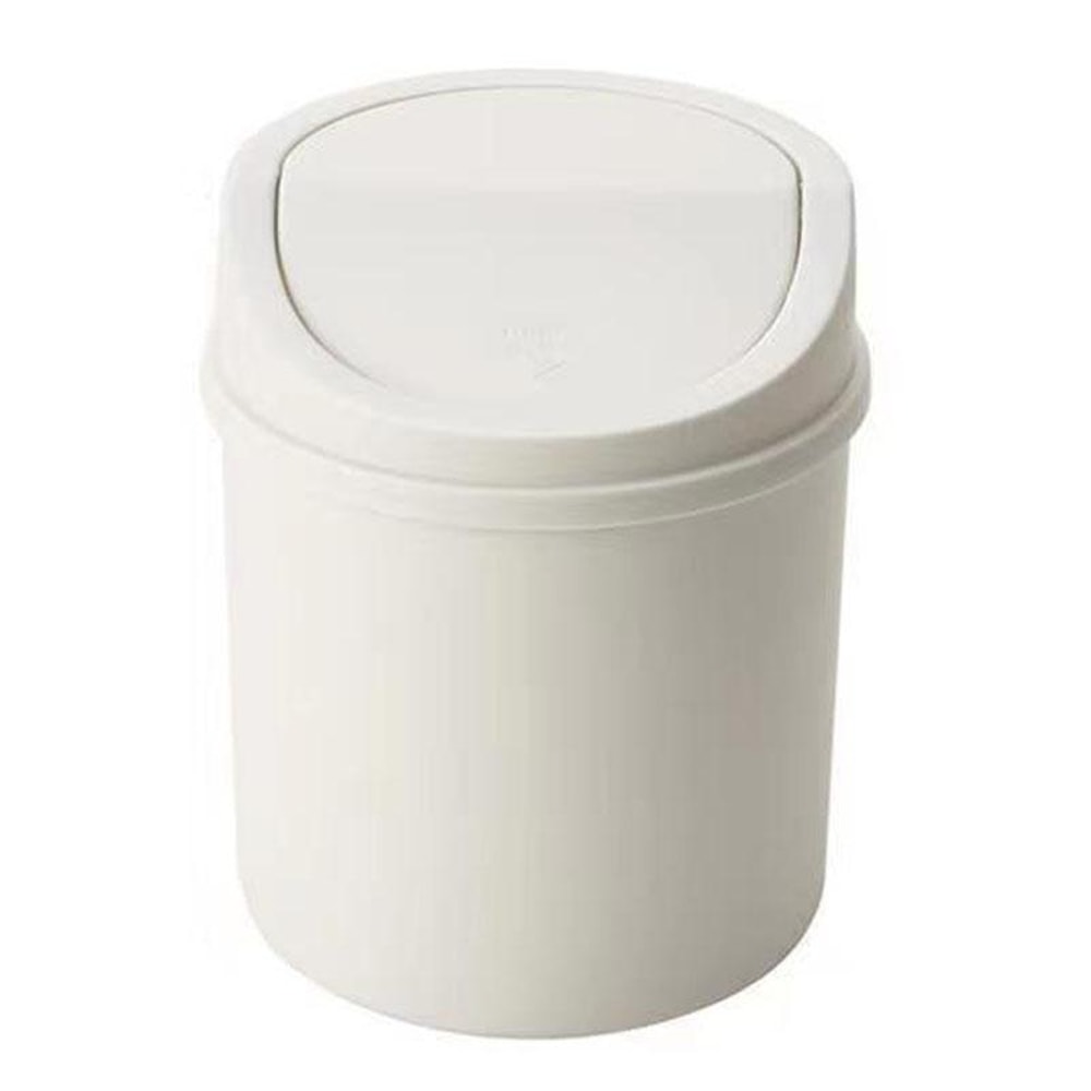 Cute Mini Desktop Trash Can With Flip Lid For Dorm Room Office Desk Vanity Storage 9
