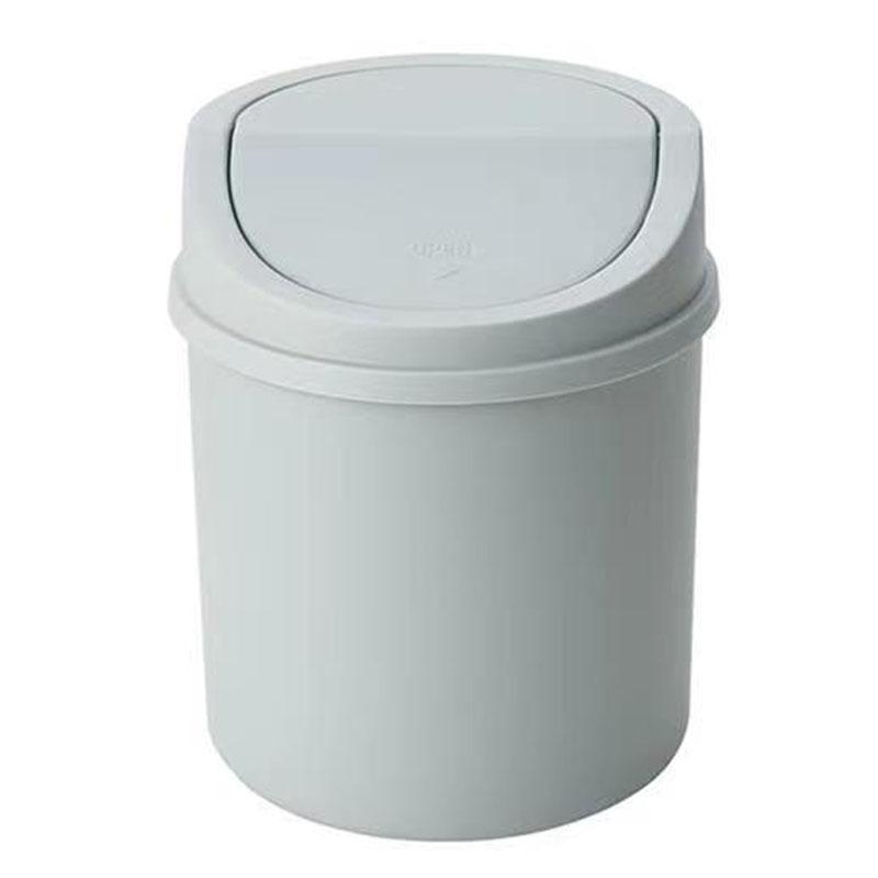 Cute Mini Desktop Trash Can With Flip Lid For Dorm Room Office Desk Vanity Storage 10