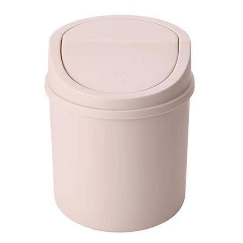 Cute Mini Desktop Trash Can With Flip Lid For Dorm Room Office Desk Vanity Storage 11