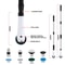 Cordless Electric Spin Scrubber With Extension Handle 7 Cleaning Heads 2