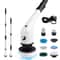 Cordless Electric Spin Scrubber with Extension Handle & 7 Cleaning Heads