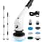 Cordless Electric Spin Scrubber With Extension Handle 7 Cleaning Heads 10