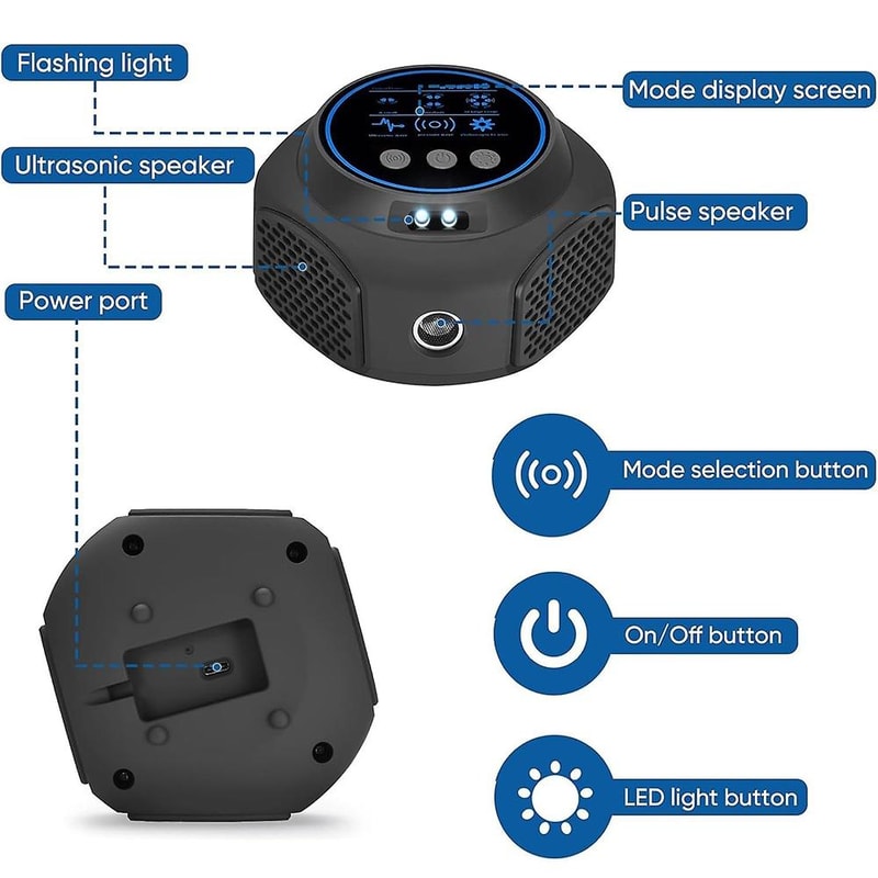Smart Ultrasonic Mouse Repeller Indoor Pest Control Device 5