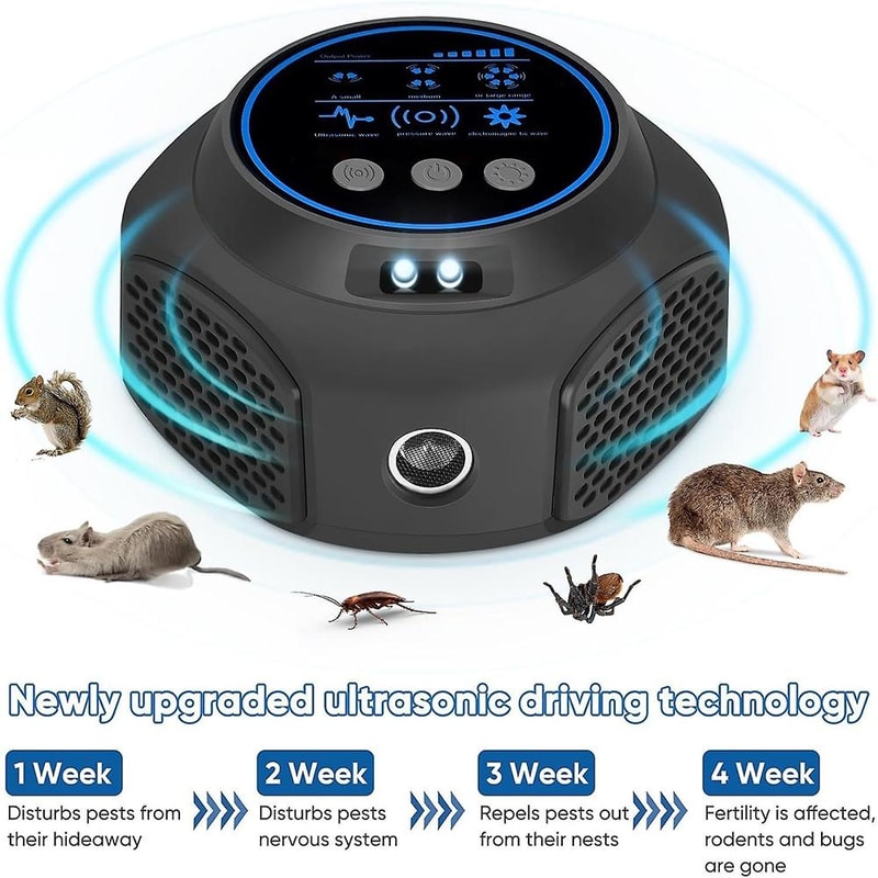 Smart Ultrasonic Mouse Repeller Indoor Pest Control Device 6
