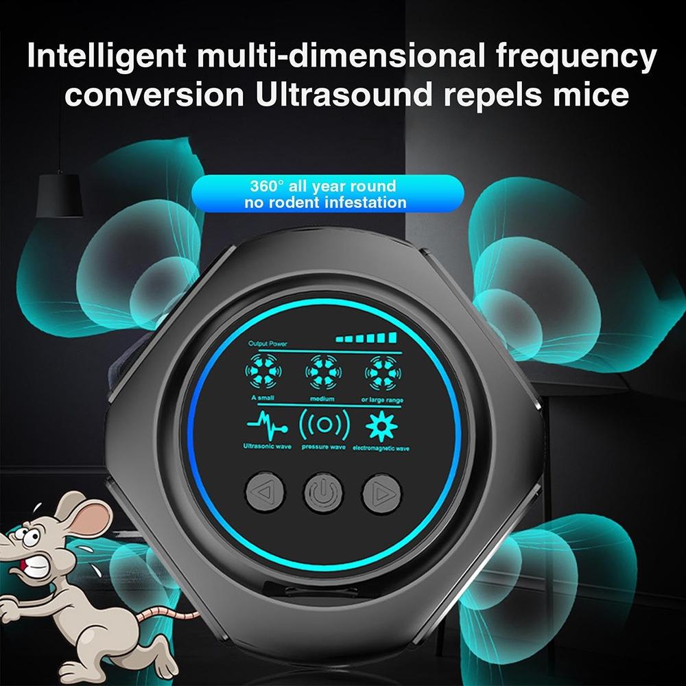 Smart Ultrasonic Mouse Repeller Indoor Pest Control Device 10