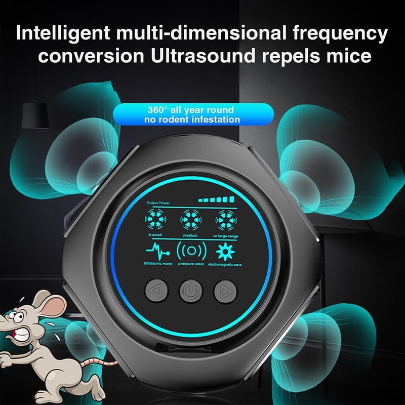 Smart Ultrasonic Mouse Repeller Indoor Pest Control Device 10