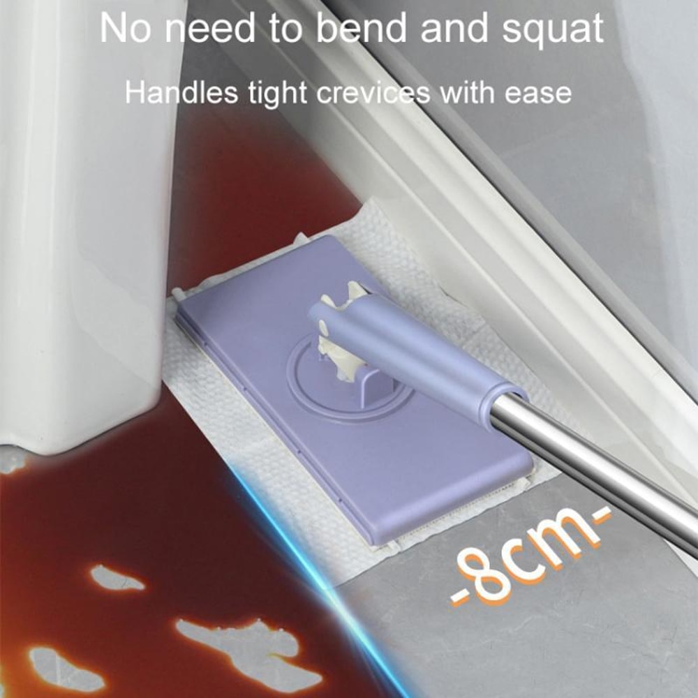 HandsFree Mini Mop With Automatic Cloth Change For Kitchen Bathroom MultiSurface Cleaning 9