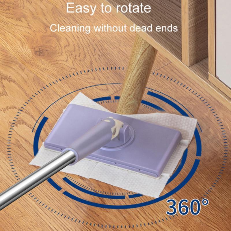 HandsFree Mini Mop With Automatic Cloth Change For Kitchen Bathroom MultiSurface Cleaning 7