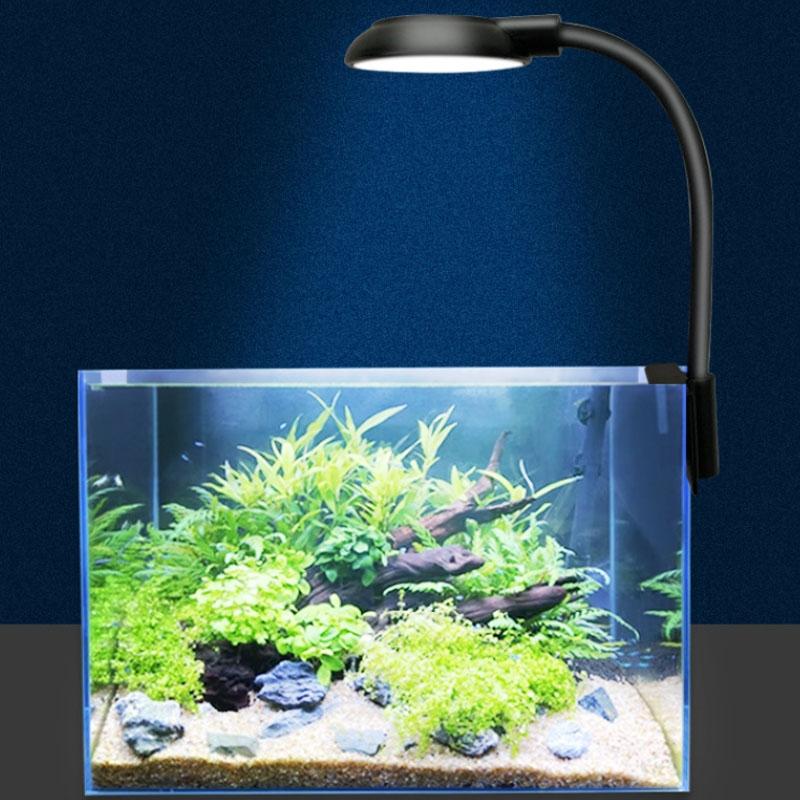 USB ClipOn Aquarium LED Light For Small Fish Tanks Aquatic Plants 0