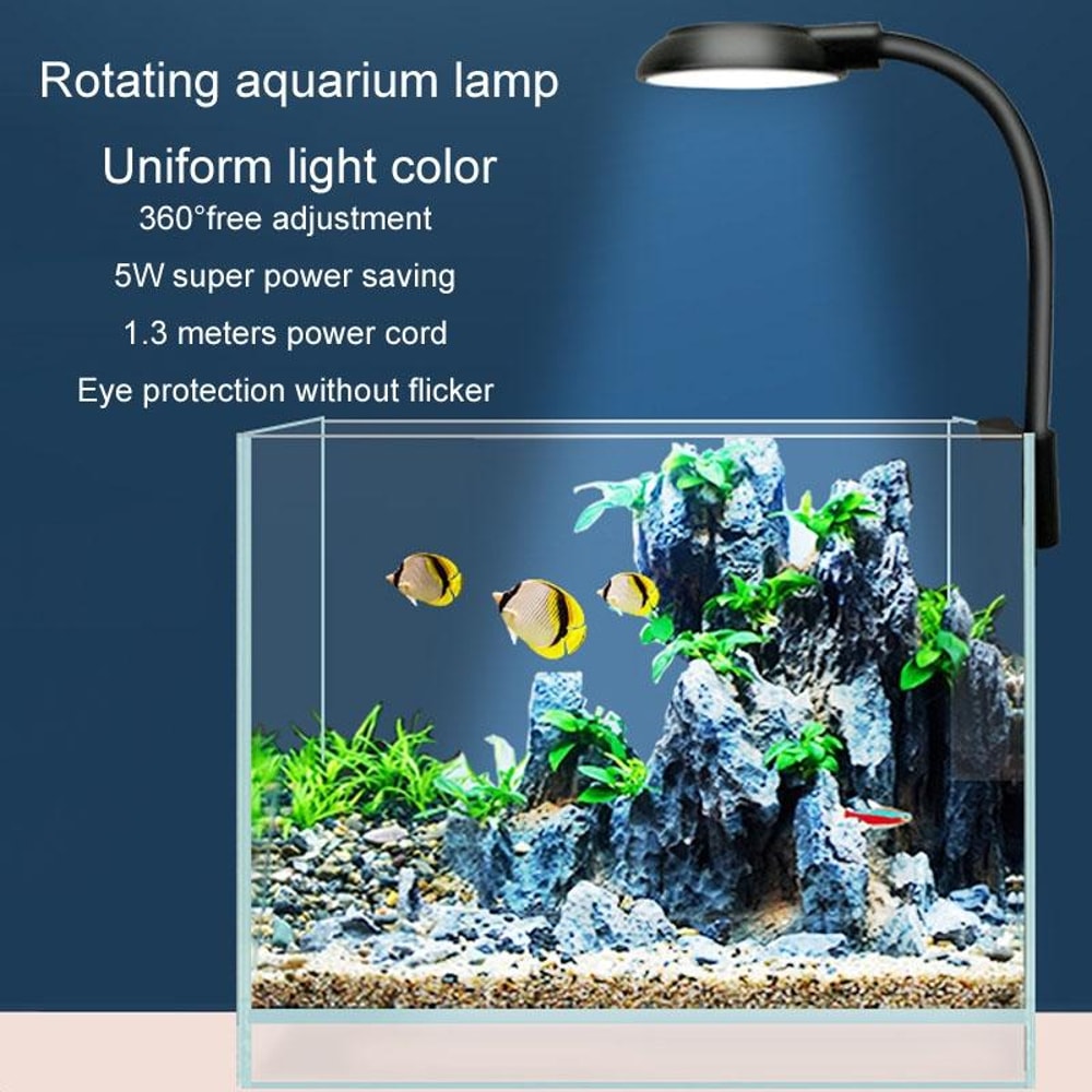 USB ClipOn Aquarium LED Light For Small Fish Tanks Aquatic Plants 5