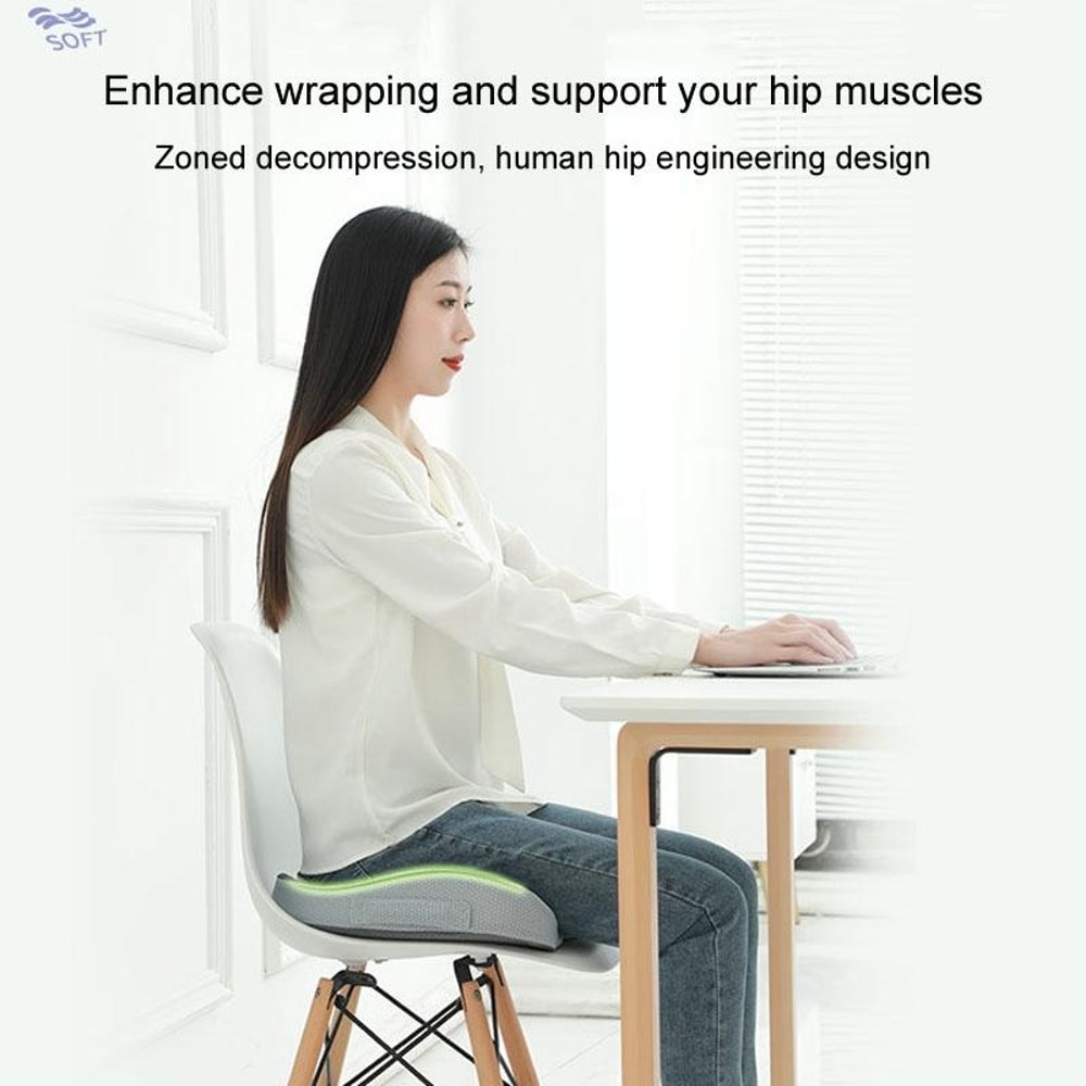 Memory Foam Seat Cushion For Office Chair Travel Support 4