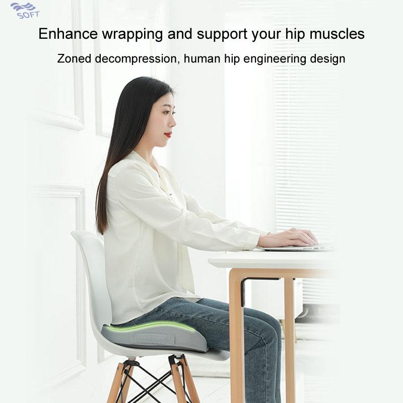 Memory Foam Seat Cushion For Office Chair Travel Support 4