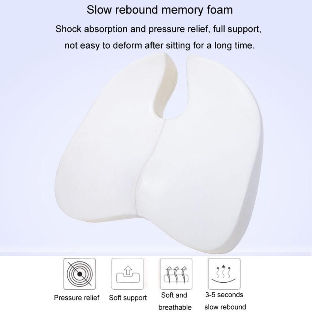 Memory Foam Seat Cushion For Office Chair Travel Support 5
