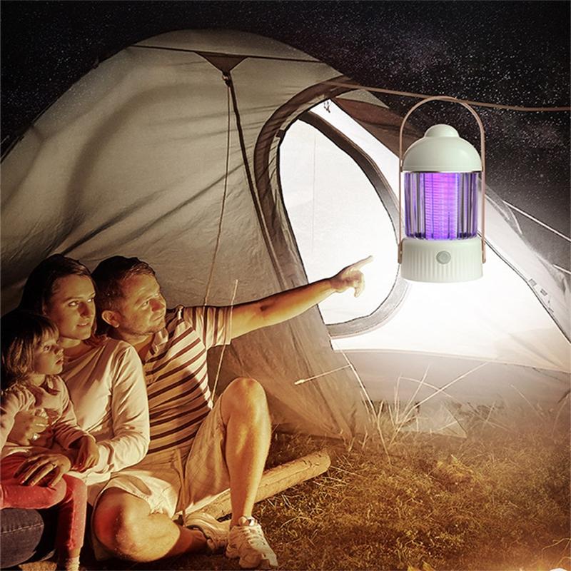 Mosquito Killer Lamp USB Rechargeable Bug Zapper Night Light 8