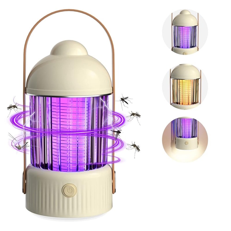 Mosquito Killer Lamp USB Rechargeable Bug Zapper Night Light 0