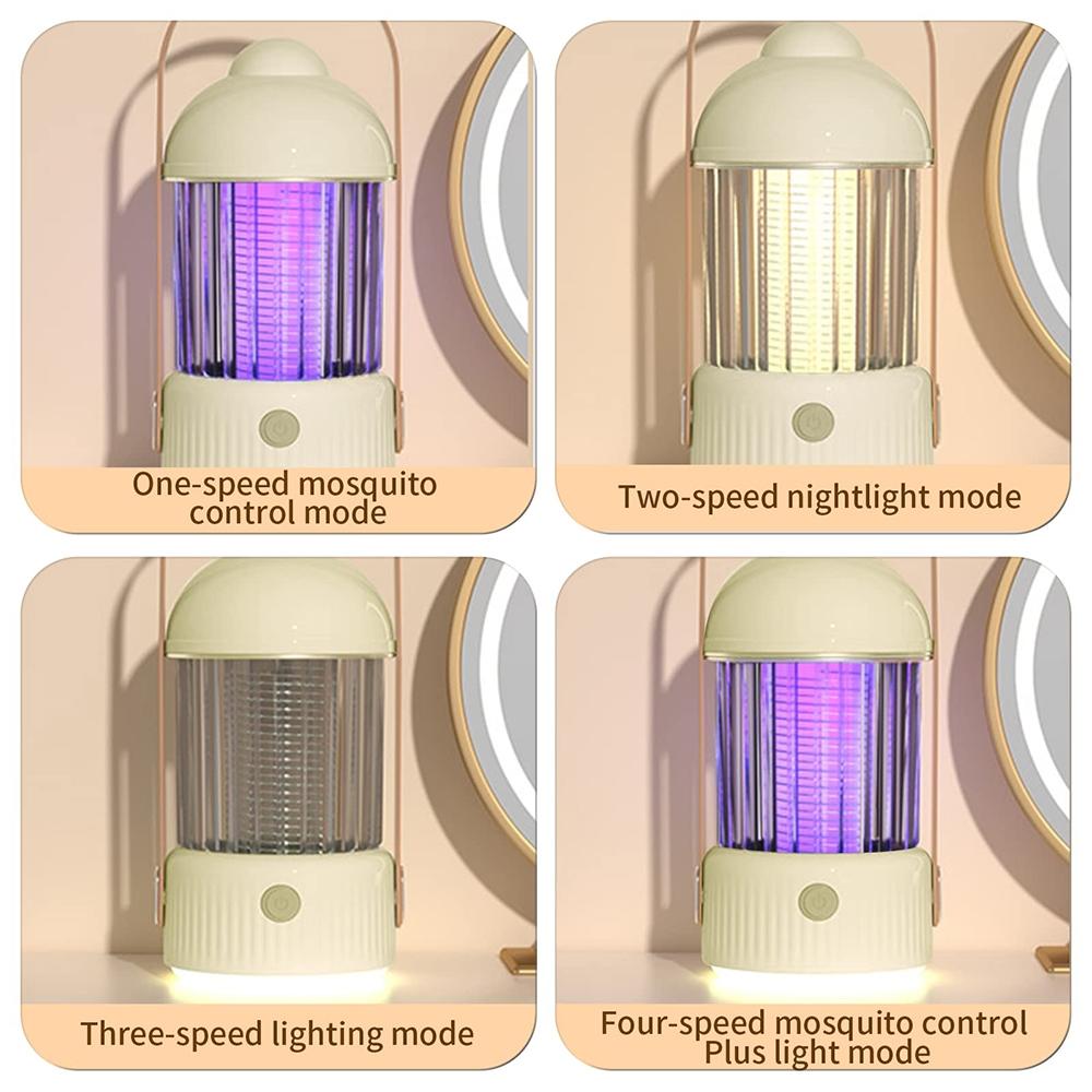 Mosquito Killer Lamp USB Rechargeable Bug Zapper Night Light 5