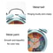 Kids Silent Twin Bell Alarm Clock For Bedroom Learning Bedside Wake Up 4