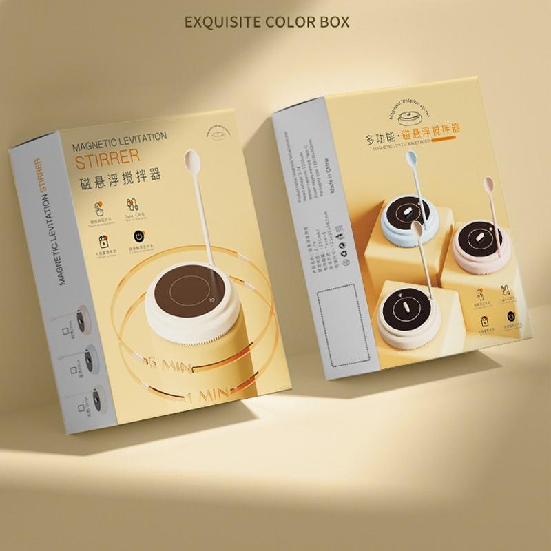 Magnetic Self Stirring Coffee Mixer Cup With Rechargeable Milk Frother 8