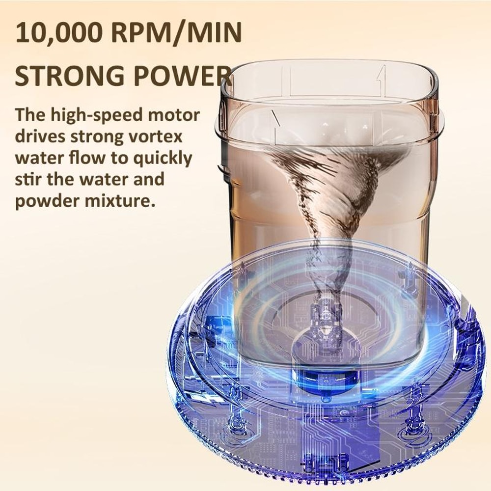Magnetic Self Stirring Coffee Mixer Cup With Rechargeable Milk Frother 2