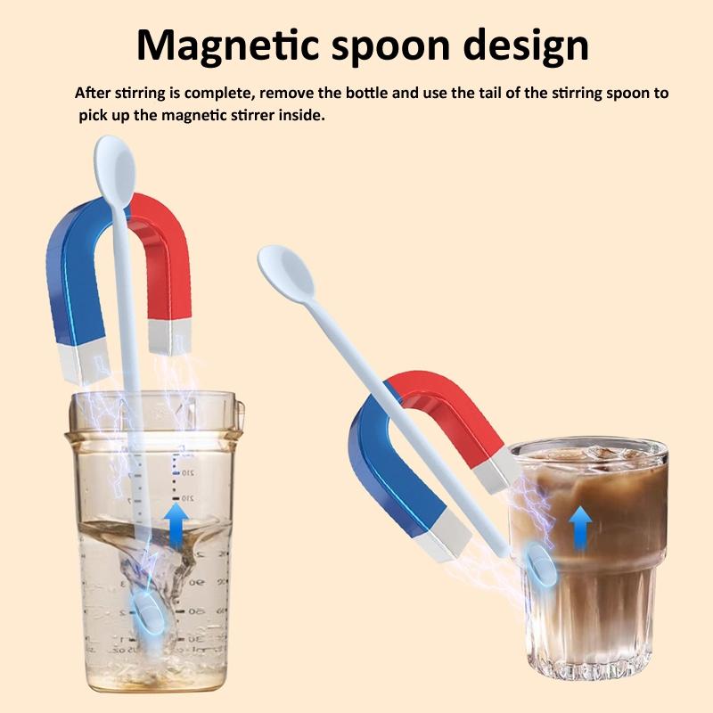 Magnetic Self Stirring Coffee Mixer Cup With Rechargeable Milk Frother 3