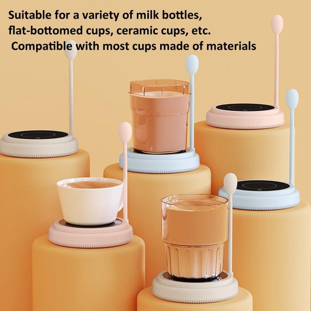 Magnetic Self Stirring Coffee Mixer Cup With Rechargeable Milk Frother 6