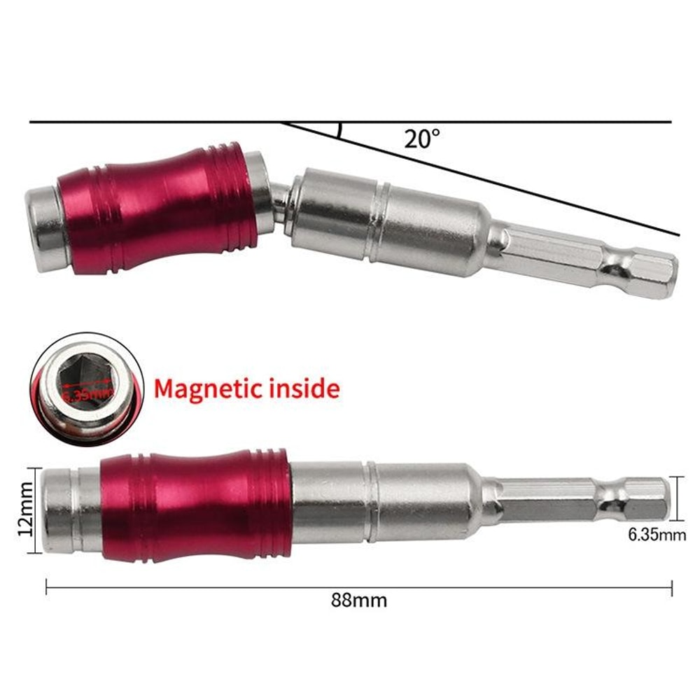 Magnetic Flexible Drill Bit Extension Rod With Quick Release Hex Shank 2