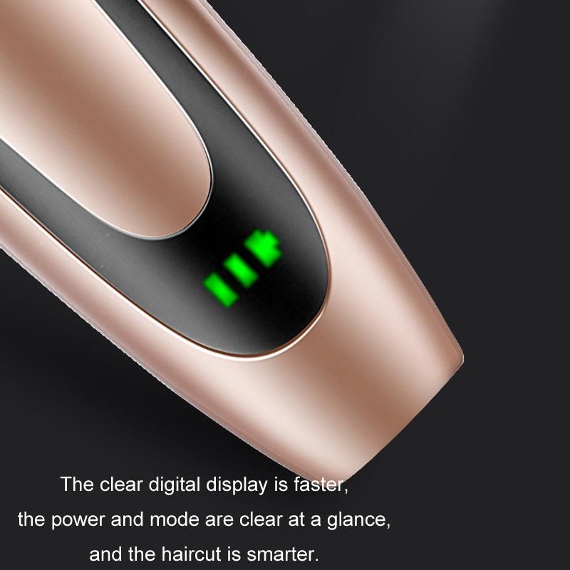Rechargeable Pet Grooming Clippers With Ceramic Blade Digital Display 3