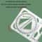 2PCS Multifunctional Drawing Ruler Set with Rotating Protractor and Geometric Drawing Templates